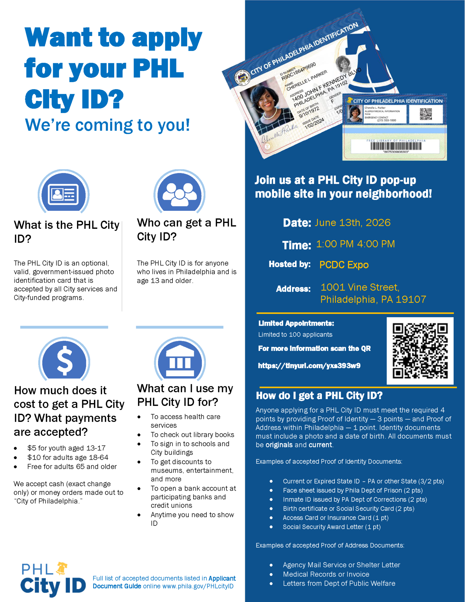 PCDC-PHL City ID Mobile Site Flyer - English